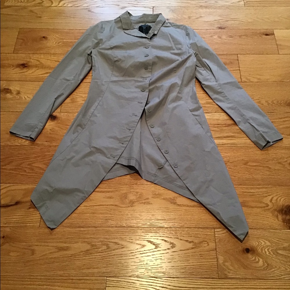 Women's Gray Asymmetrical Coat